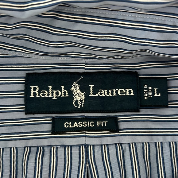 Ralph Lauren classic fit button down shirt size L - Picture 5 of 11